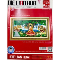 Tranh thêu phật thích ca (thêu 3d) A1191, kích thước 100 x 50 cm