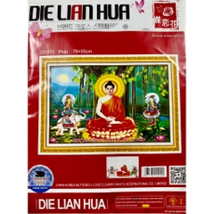 Tranh thêu phật thích ca 223173, kích thước 79 x 55 cm