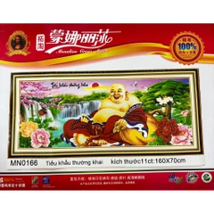 Tranh thêu kín Phật di lặc MN0167, MN0166, MN0165