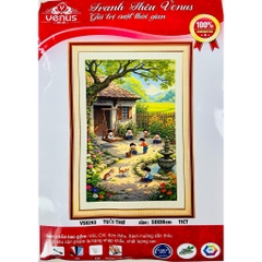 Tranh thêu kín Thế giới tuổi thơ VS8293, kích thước 50 x 80 cm