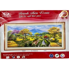 Tranh thêu kín Phong cảnh lúa chín VS8337, kích thước 105 x 55 cm