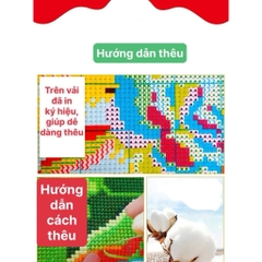 Tranh thêu kín chữ thập Hoa hướng dương VS8251, kích thước 50 x 66 cm