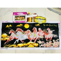 Tranh thêu 3D Mã đáo thành công LV3359, kích thước 130 x 60 cm
