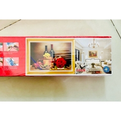 Tranh đính đá (chưa đính) Giàu sáng phú quý VS339, kích thước 75 x 53 cm