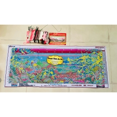 Tranh thêu kín Phong cảnh núi hồng DX1305, kích thước 150x 61 cm