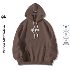 Áo hoodie unisex form rộng WIND BRAVE hoodie nút bấm thời trang nam nữ nỉ bông oversize áo khoác chống nắng mùa hè