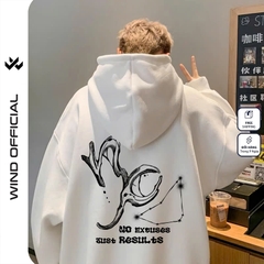 Áo hoodie unisex form rộng WIND 12 Cung Hoàng Đạo V1 hoodie nút bấm thời trang nam nữ nỉ bông oversize Menswear Dài Tay Tay Dài