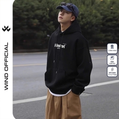 Áo hoodie unisex form rộng WIND MINSTREL hoodie nút bấm thời trang nam nữ nỉ bông oversize áo khoác chống nắng mùa hè
