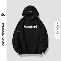 Áo hoodie unisex form rộng WIND MINSTREL hoodie nút bấm thời trang nam nữ nỉ bông oversize áo khoác chống nắng mùa hè