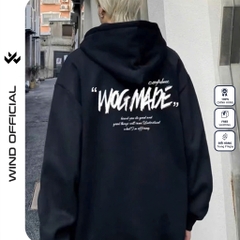 Áo hoodie unisex form rộng WIND WOGMADE hoodie nút bấm thời trang nam nữ nỉ bông oversize áo khoác chống nắng mùa hè
