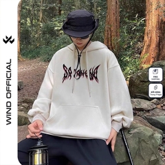 Áo hoodie unisex form rộng WIND HORROR DINO thời trang nam nữ nỉ bông oversize áo khoác chống nắng mùa hè