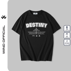 Áo thun tay lỡ WIND unisex form rộng DESTINY 65% cotton thời trang nam nữ oversize ulzzang