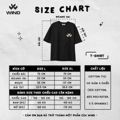 Áo thun tay lỡ WIND unisex form rộng DESTINY 65% cotton thời trang nam nữ oversize ulzzang