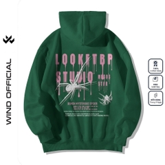 Áo hoodie unisex form rộng WIND DEMON nỉ Bông thời trang nam oversize thu đông áo khoác chống nắng mùa hè