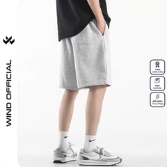 Quần short thun nam nữ WIND unisex ống rộng WIND DEVIL đùi lửng ngố thời trang mặc nhà