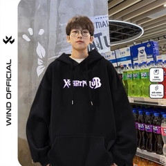 Áo hoodie unisex form rộng WIND Clothing SWORD hoodie nút bấm thời trang nam nữ nỉ bông oversize Menswear Dài Tay Tay Dài