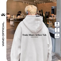 Áo hoodie unisex form rộng WIND Clothing TAP hoodie nút bấm thời trang nam nữ nỉ bông oversize Menswear Dài Tay Tay Dài