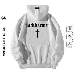 Áo khoác zip WIND BACKHARMER form rộng Unisex Hoodie dây kéo nỉ bông thơi trang nam nữ oversize