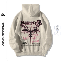 Áo hoodie unisex form rộng WIND Clothing SWORD hoodie nút bấm thời trang nam nữ nỉ bông oversize Menswear Dài Tay Tay Dài