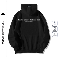Áo hoodie unisex form rộng WIND Clothing TAP hoodie nút bấm thời trang nam nữ nỉ bông oversize Menswear Dài Tay Tay Dài