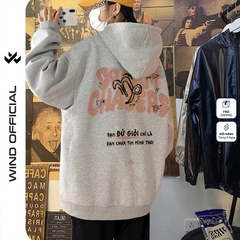 Áo hoodie unisex form rộng WIND Cung Hoàng Đạo V2 thời trang nam nữ nỉ bông oversize áo khoác chống nắng mùa hè