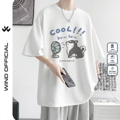 Áo thun tay lỡ WIND unisex form rộng PUPY 65% cotton thời trang nam nữ oversize ulzzang