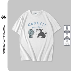 Áo thun tay lỡ WIND unisex form rộng PUPY 65% cotton thời trang nam nữ oversize ulzzang
