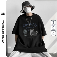 Áo thun tay lỡ WIND unisex form rộng PUPY 65% cotton thời trang nam nữ oversize ulzzang