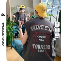 Áo ba lỗ unisex WIND form rộng sát nách 239 tanktop thời trang nam nữ oversize