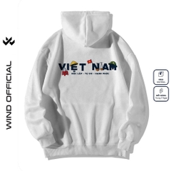 Áo hoodie unisex form rộng WIND TRÀ ĐÁ VIỆT NAM 2.9 dây kéo nam nữ nỉ bông oversize vibe Genz khoác chống nắng
