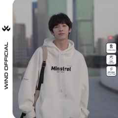 Áo hoodie unisex form rộng WIND MINSTREL hoodie nút bấm thời trang nam nữ nỉ bông oversize áo khoác chống nắng mùa hè