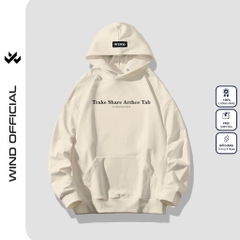 Áo hoodie unisex form rộng WIND Clothing TAP hoodie nút bấm thời trang nam nữ nỉ bông oversize Menswear Dài Tay Tay Dài