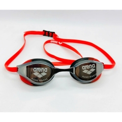 Kính bơi ARENA PYTHON MIRROR Sliver Black Red.