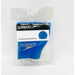 Mũ bơi SPEEDO Plain Moulded SiliCone Cap xanh dương