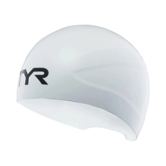 Mũ Bơi TYR WALL BREAKER 2.0 RACING CAP trắng