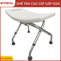 Ghế Tắm Gấp Gọn Chống Trượt (Khung Hợp Kim Nhôm, Tải Trọng 150kg) - OROMI FBL650008