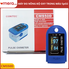 Máy Đo SpO2 Kẹp Ngón Tay, Nhịp Tim (Màn Hình OLED Xoay 4 Chiều, Chính Xác) - CONTEC CMS50D