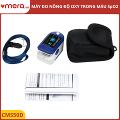 Máy Đo SpO2 Kẹp Ngón Tay, Nhịp Tim (Màn Hình OLED Xoay 4 Chiều, Chính Xác) - CONTEC CMS50D