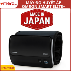 Máy Đo Huyết Áp Bắp Tay Omron HEM-7600T (Smart Elite) - Thiết Kế Không Dây Dẫn, Kết Nối Bluetooth