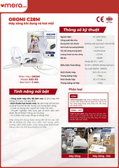 Máy Xông Khí Dung và Hút Mũi 2 trong 1 (Công Suất Lớn, Bền Bỉ) - OROMI C28M