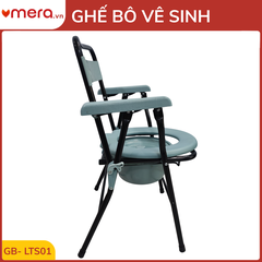Ghế Bô Vệ Sinh Gấp Gọn Khung Sắt (Chống Trượt, Tải Trọng 120kg) - OROMI