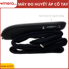 Máy Đo Huyết Áp Cổ Tay Omron HEM-6232T (Bluetooth, Cảm Biến Định Vị Tim, 2 Người Dùng)