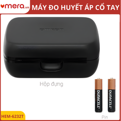 Máy Đo Huyết Áp Cổ Tay Omron HEM-6232T (Bluetooth, Cảm Biến Định Vị Tim, 2 Người Dùng)