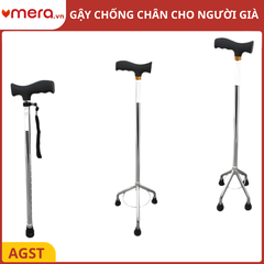 Gậy Chống Cho Người Già (1 Chân, 3 Chân, 4 Chân) Khung Thép Mạ Crom - OROMI