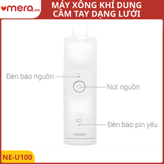 Máy Xông Khí Dung Cầm Tay Dạng Lưới Omron NE-U100 (Xông Mọi Tư Thế, Siêu Êm)
