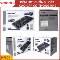 Đệm Hơi Chống Loét Có Thông Khí OROMI HF6001 (23 Múi Ống, Máy Bơm Êm Ái, Tải 140kg)
