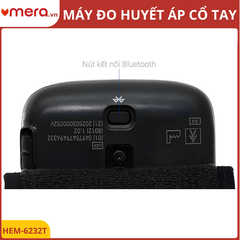 Máy Đo Huyết Áp Cổ Tay Omron HEM-6232T (Bluetooth, Cảm Biến Định Vị Tim, 2 Người Dùng)