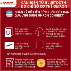 Máy Đo Chỉ Số Cơ Thể Omron HBF-702T - Bluetooth, 8 Cảm Biến