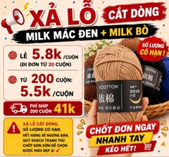 Milk Cotton 50g (+-5G) Xả lỗ cắt dòng 5.8k
