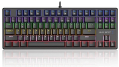 Bàn phím cơ KENOO ESPORT EK87 (Brown Switch/ Đen/ LED Rainbows)